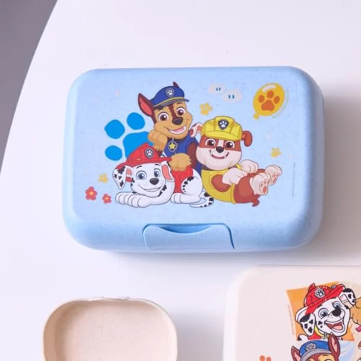 Koziol CANDY L GROW PAW PATROL Lunchbox, mit Trennschale und Clipverschluss, bruchfest, spülmaschinengeeignet, aus biozirkulärem Kunststoff, organic sky blue – Bild 3