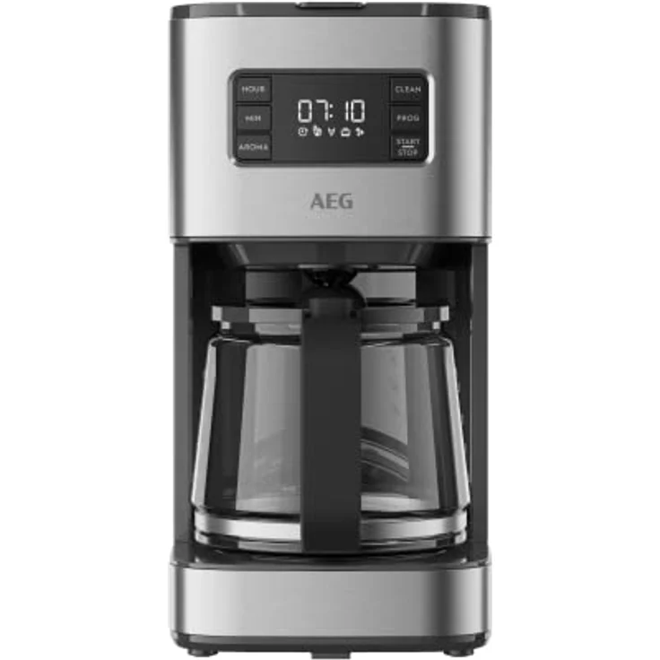 AEG Kaffeemaschine CM5-1-6ST Deli 5 / 1,5 l / programmierbarer Timer / Warmhaltefunktion / Sicherheitsabschaltung / Wasserstandsanzeige / Ideale Mengendosierung / Anti-Tropf-Funktion / Edelstahl – Bild 1