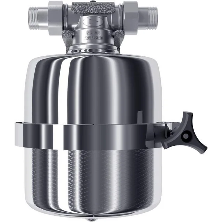 Aquaphor Viking Mini Edelstahl-Filtergehäuse für heißes und kaltes Wasser aus 100% V4A, 3/4"AG, für industrielle und private Anwendungen