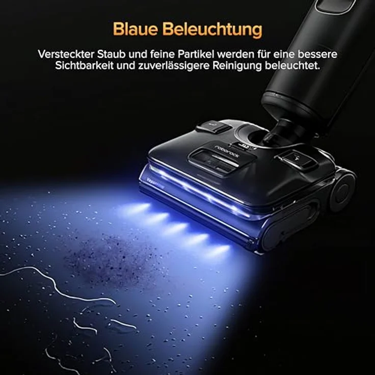 Roborock F25 Ultra Nass Trockensauger mit Dampf, 180 °C Dampfmopp, 22 kPa Saugkraft, KI-unterstützte Räder, Blaulicht – Bild 5