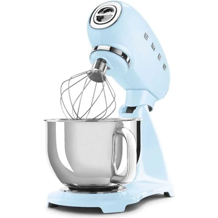 Smeg SMF03PBEU Küchenmaschine mit Direktantrieb, 800W, 4,8 L Edelstahlschüssel, pastellblau, Serie: SMF03 – Bild 5