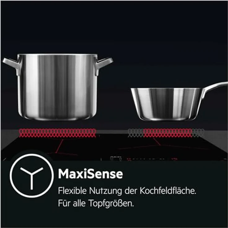 AEG Standherd mit Induktions-Kochfeld 50 cm / SteamBake-Feuchtigkeitszugabe / AirFry-Rost / Grill / A / Versenkknebel / Display mit Uhr / 2 Paar Teleskopschienen / Weiß - CIB56494BW – Bild 5