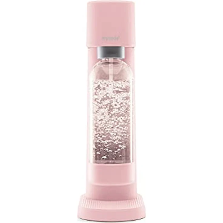 Mysoda Woody Wassersprudler, inkl. 1 Liter PET-Flasche, 60L CO2-Zylinder, pink – Bild 5