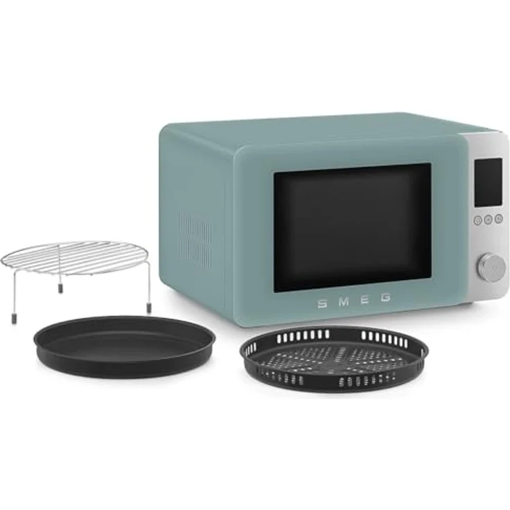 Smeg MOC02EGMEU Kombi-Mikrowelle, Emerald Green, 9 Garfunktionen, Inverter-Technologie, LCD-Farbdisplay, Grill- und Heißluftfunktion – Bild 6