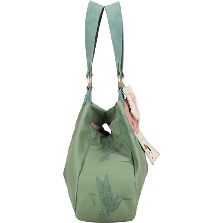 Fritzi aus Preußen Fritzi x Frida Kahlo Izzy Medium Limited Shopper Tasche, 42 cm x 15 cm x 29 cm, grün, 100% Polyester – Bild 5