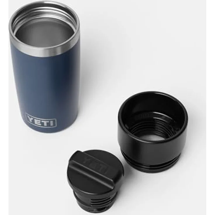 YETI Rambler Thermobecher 12 oz (355 ml) Navy – Edelstahl-Isolierbecher mit abnehmbaren Magslider-Deckel, doppelwandiger Vakuumisolierung, spülmaschinenfest – Bild 2