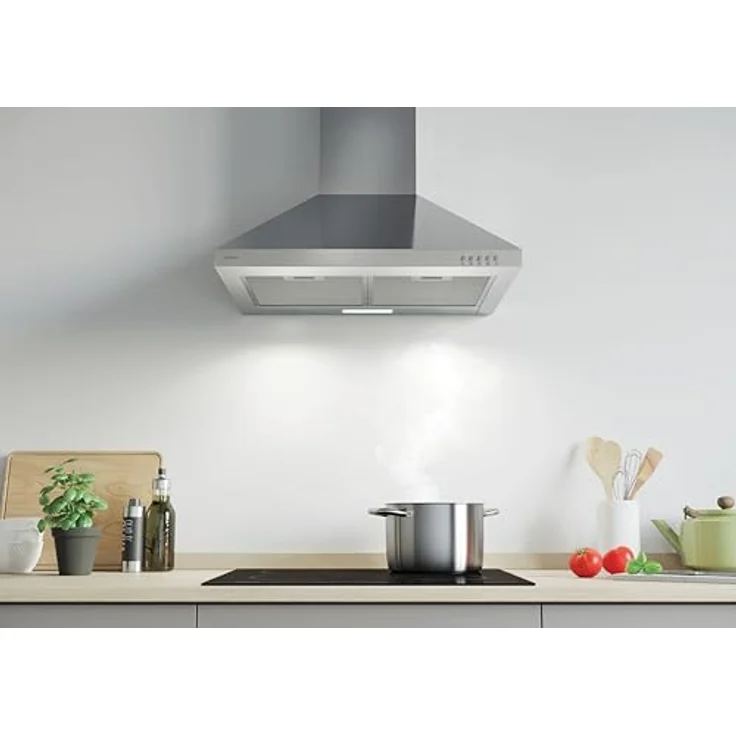 Candy CCE116/1X Wandhaube, Wandmontage, Energieeffizienzklasse C, Leistungsstufen 3, Breite 60 cm, edelstahl – Bild 4