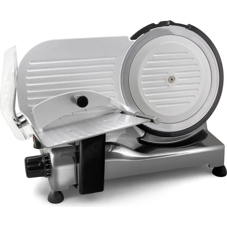 Reber TA22 Elektro-Schneidemaschine, 140 W, 220 mm Klinge aus gehärtetem Stahl, grau Aluminium
