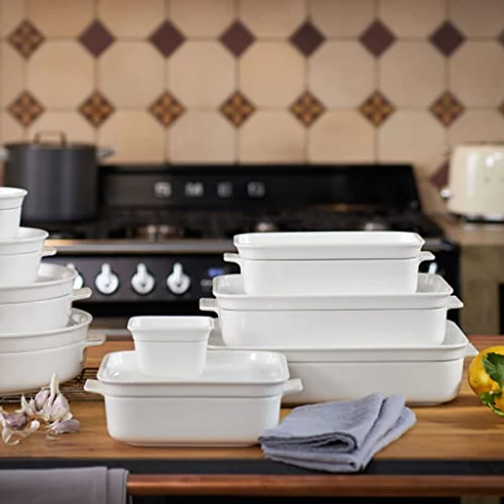 Villeroy & Boch Clever Cooking Rechteckige Backform, 11.75 zoll, Premium Porzellan, Weiß – Bild 4