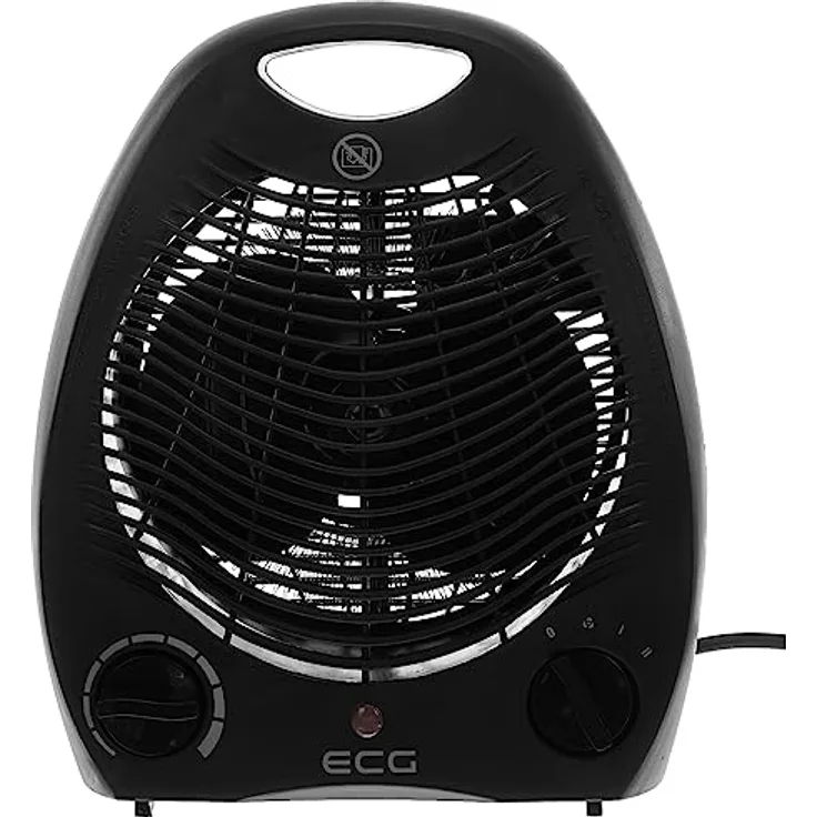 ECG TV 3030 Heat R Black, Hot air fan, 1000/2000 W