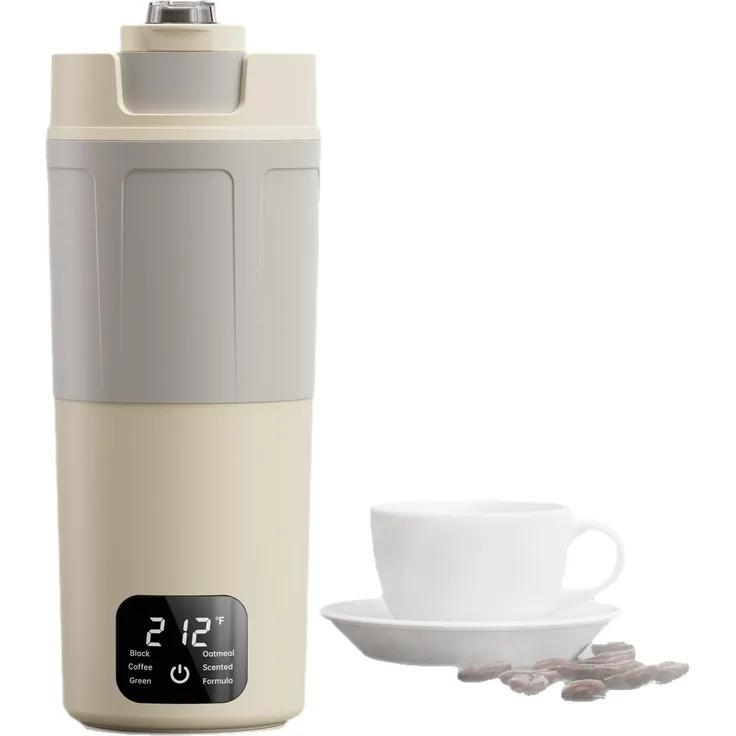 TEKOO Tragbarer Wasserkocher 316 Edelstahl 550ml mit präziser Temperatursteuerung und Type-C Anschluss