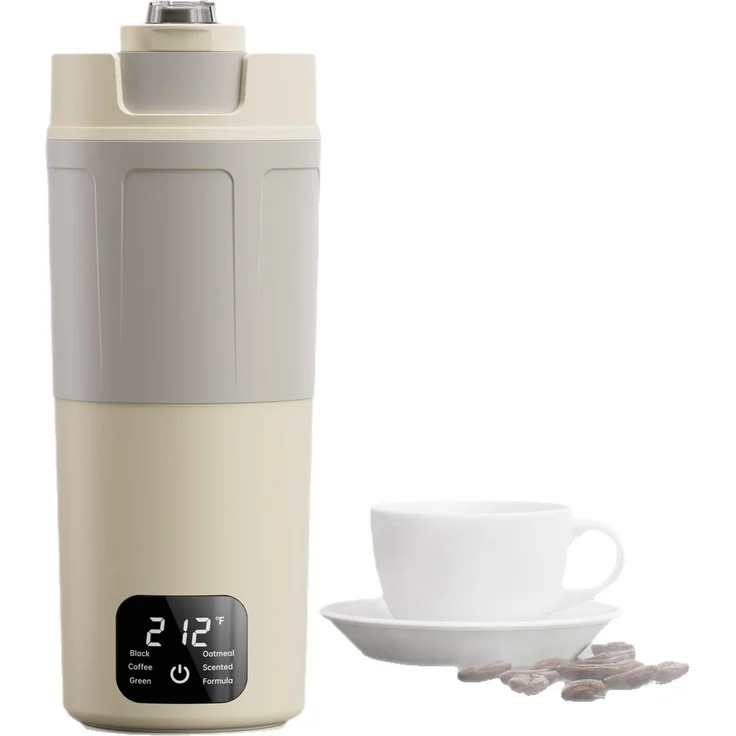 TEKOO Tragbarer Wasserkocher 316 Edelstahl 550ml mit präziser Temperatursteuerung und Type-C Anschluss