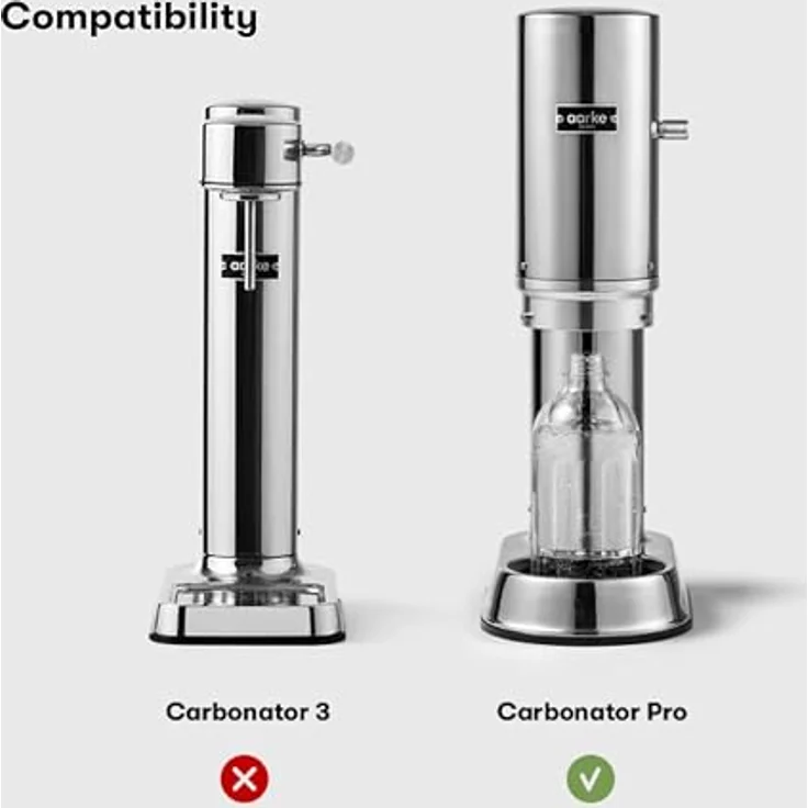 Aarke Wasserflasche, 0,7 L für Carbonator Pro, Edelstahl, Glas, transparent – Bild 3