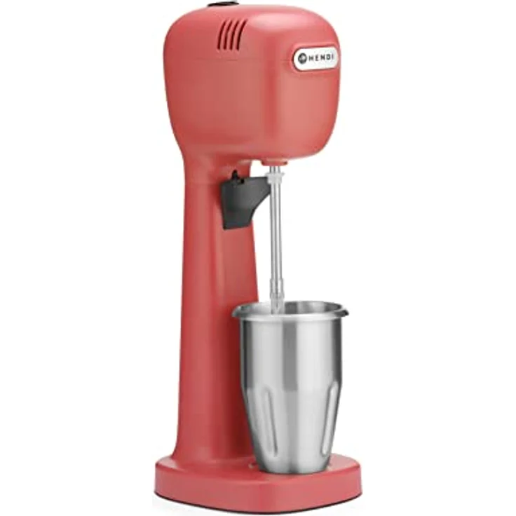Hendi Milchshake-Mixer - Design by Bronwasser Standmixer, 400 Watt, Kunststoff, rot – Bild 4