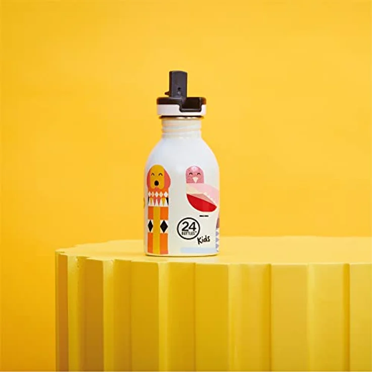 24BOTTLES Kids - Edelstahl Trinkflasche mit Strohhalm, 500 ml, 100 % auslaufsicher, BPA-frei, ultraleicht für Mädchen und Jungen – Bild 7