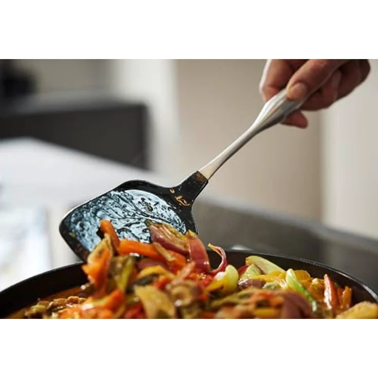 Fissler Essential Silikon-Bratwender mit Edelstahl-Griff, 34 cm, hitzebeständig und spülmaschinengeeignet – Bild 5