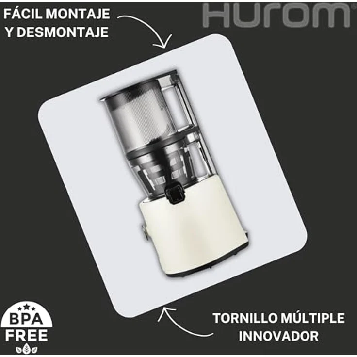 Hurom Entsafter H330P - Premium-Entsafter mit langsamer Presstechnologie, Deep Ivory – Bild 4