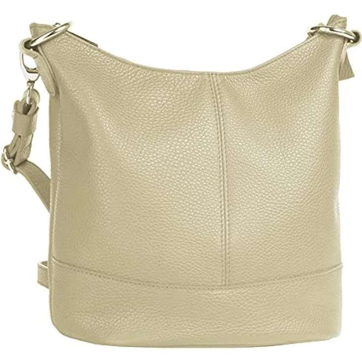Cluty Umhängetasche aus echt Leder, Made in Italy, stufenlos verstellbarer Schultergurt – Bild 3