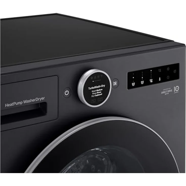 LG HPWD116BA X-Serie Waschtrockner, 11 kg Wasch- und 6 kg Trocknungskapazität, 1350 U/Min., schwarz, mit AI Wash+Dry und TurboWash+Dry Technologie – Bild 9