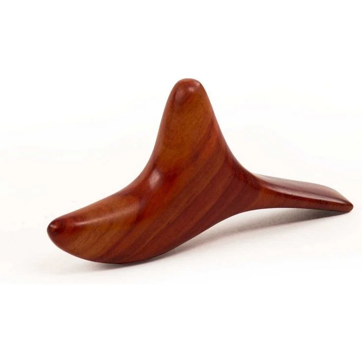 bodhi Massagegerät Massagehilfe Birdy aus Hartholz, 10 x 5 cm, Vogelform für Triggerpunktmassage in Thai-Massage, Hartholz in naturbraun