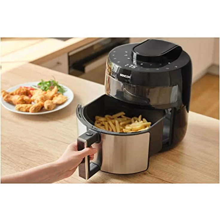 Sencor SFR 5010BK Heißluftfritteuse, kompakt und leicht zu reinigen, schwarz – Bild 5