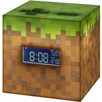 Paladone Minecraft Wecker mit Offizieller Sonnenaufgang Musik, 13 x 13