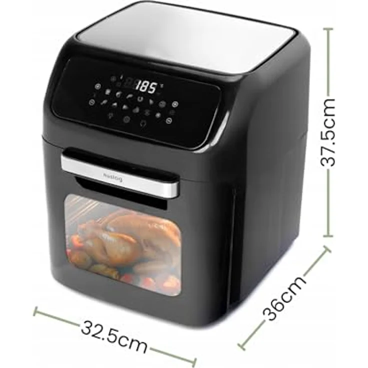 Huslog HUS1023 Heißluftfritteuse 12 l, 1800 W, mit Automatikprogrammen und Timer – Bild 8