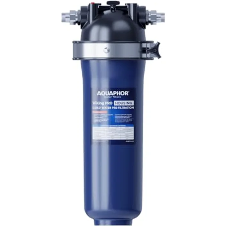 Aquaphor Viking PRO Filtergehäuse aus VA4 Edelstahl, Wasserfilter mit Schnellverschlussanschlüssen