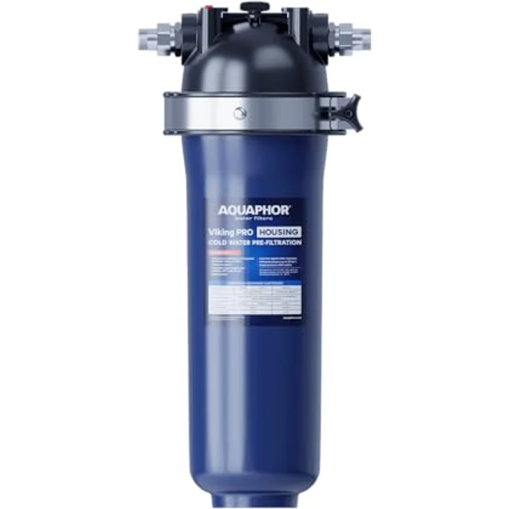 Aquaphor Viking PRO Filtergehäuse aus VA4 Edelstahl, Wasserfilter mit Schnellverschlussanschlüssen – Bild 1