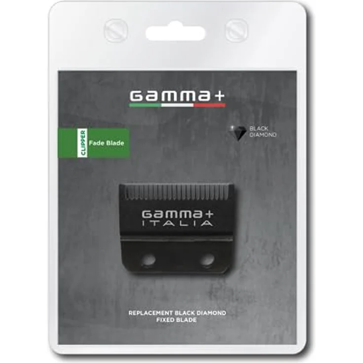 GAMMAPIU' Gamma+ DLC Fade Ersatzklinge für Friseursalon, Schwarz, Japanischer Stahl mit Kohlenstoffbeschichtung – Bild 2