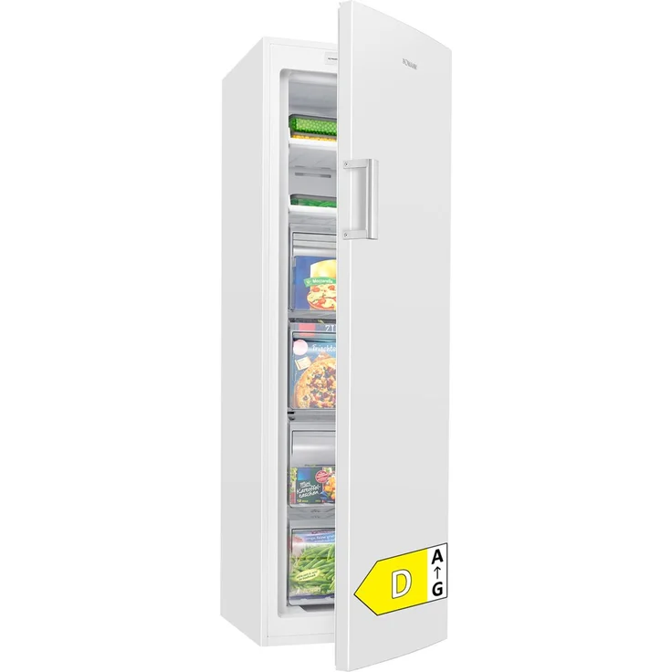 Bomann Gefrierschrank GS 7366, NoFrost, 171 cm, MultiAirflow, 204 Liter, leise 39 dB, bis zu -22°C, weiß – Bild 1