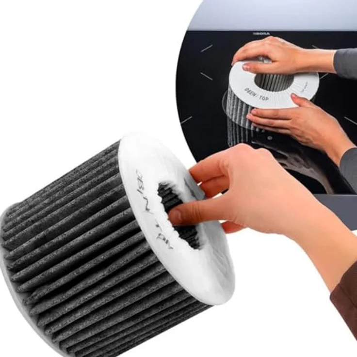 INF Ersatzfilter für Bora Pure Dunstabzugshaube PUAKF PURU PUXU, HEPA-Filter mit verbessertem Geruchs- und Partikelfiltersystem, grau – Bild 4