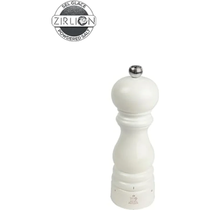PEUGEOT Salzmühle Paris u'Select Z 18 cm, 6 voreingestellte Mahleinstellungen, Zirlion-Mechanismus, PEFC-zertifiziertes Holz, elfenbeinfarben lackiert – Bild 2
