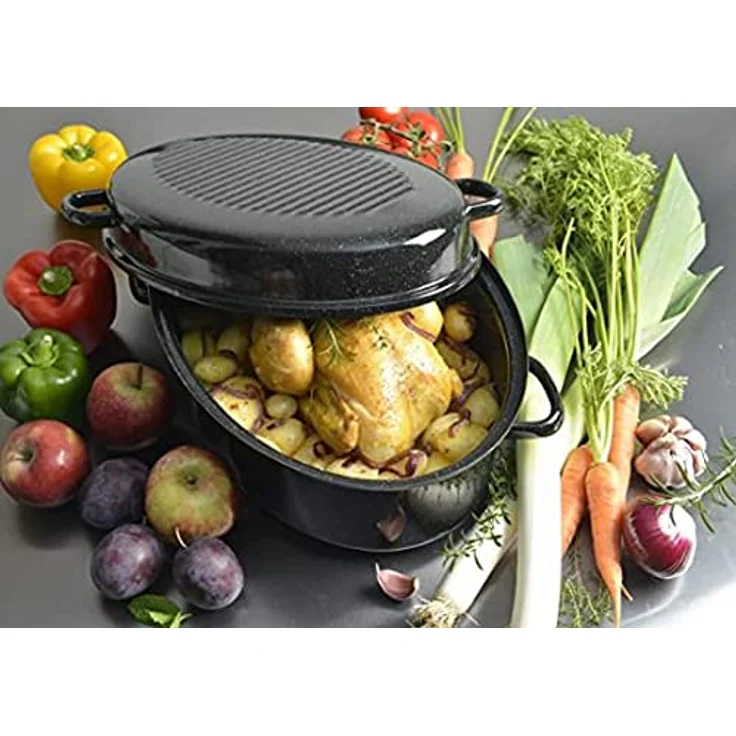 Kochstar Bräter, schwarz, 38 cm – Bild 2