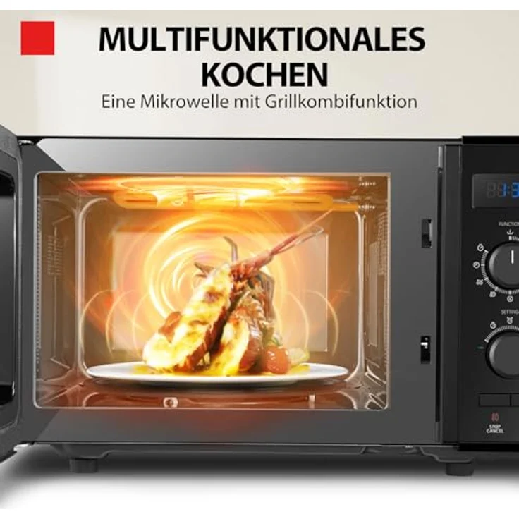 Toshiba MW2-AG23PF(BK) Mikrowelle mit Grill, Standgerät – Bild 4