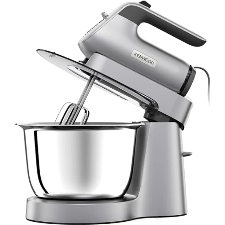 Kenwood Chefette HMP 54.000SI Handmixer, 650W, inkl. 3,5L Rührschüssel, Puls-Funktion, silber – Bild 2