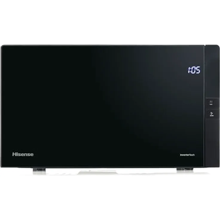 Hisense H25MOBS4HGI Mikrowelle / 25 L / 900W / InverterTech / Grill Combo / Premium gehärtetes Glas / Schwarz