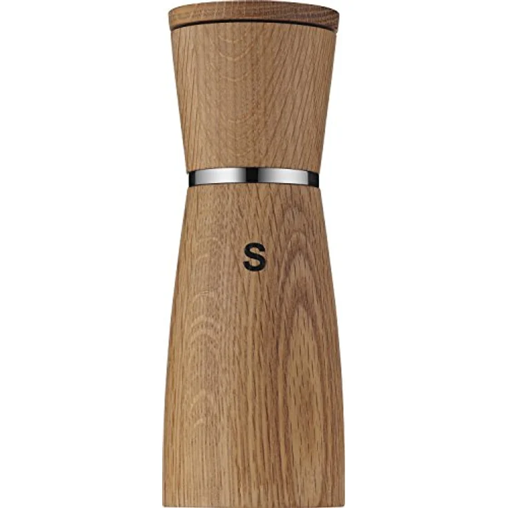 WMF Ceramill Nature Salz und Pfeffermühle-Set 2-teilig, unbefüllt, Holz Keramikmahlwerk, Mühle für Salz, Pfeffer, Chillischoten, H 17,9 cm – Bild 2