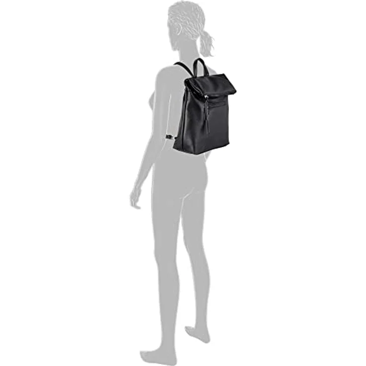 Tom Tailor Tinna City Rucksack, 32 cm, schwarz, aus 100% Polyurethan, praktischer City-Rucksack – Bild 4