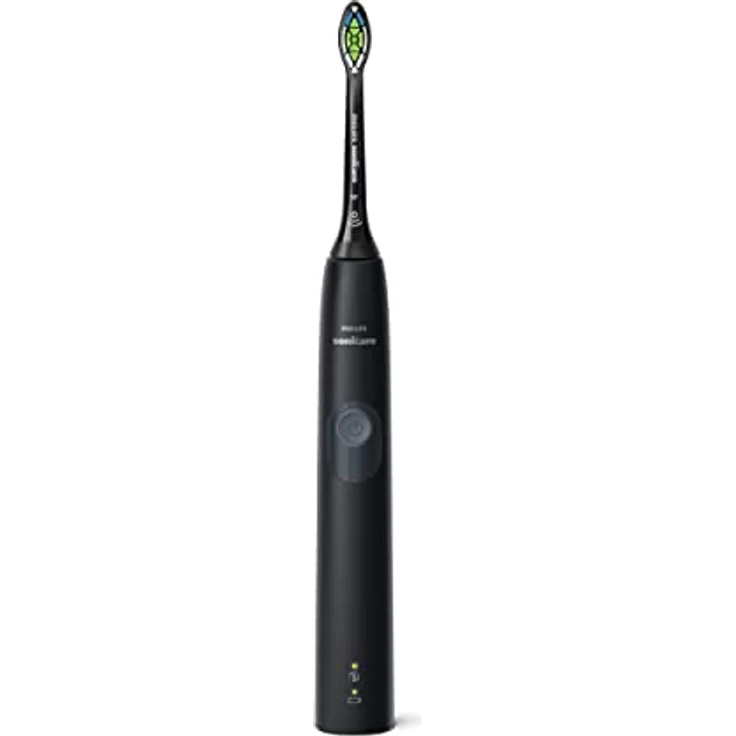 Philips Sonicare HX6800/87 ProtectiveClean 4300 Elektrische Schallzahnbürste mit integriertem Drucksensor, 1 Reinigungsmodus, 1 x BrushSync-Funktion, Schwarzgrau, 2-poliger Stecker – Bild 2
