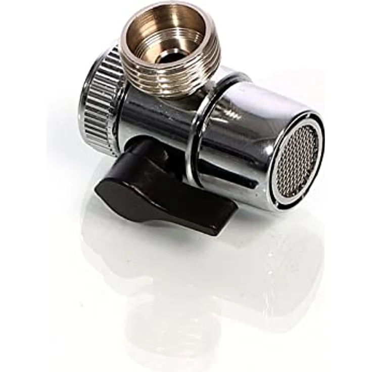 Naturewater 2 Wege Hahn Wasserhahn Adapter, 20 mm (3/4") Anschluss für Auftischfilter und Trinkwasserfiltration – Bild 3