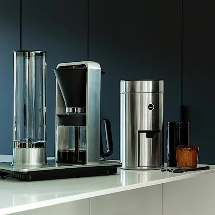 Wilfa SVART UNIFORM Kaffeemühle - 41 Mahlgradstufen - Edelstahl Scheibenmahlwerk - 58mm Flachmahlkopf - AUTO-Abschaltung (silber) – Bild 5