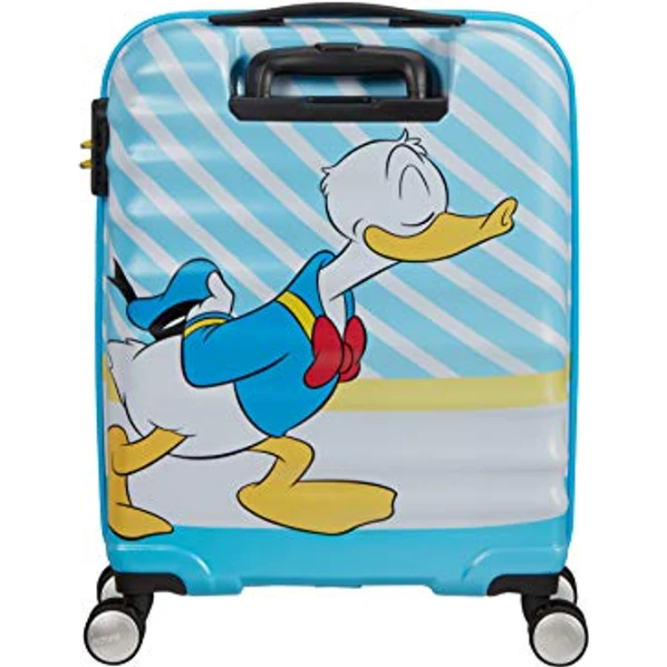 American Tourister Wavebreaker Disney - Spinner S, Kindergepäck, 55 cm, 36 L, Mehrfarbig (Donald Blue Kiss) – Bild 2