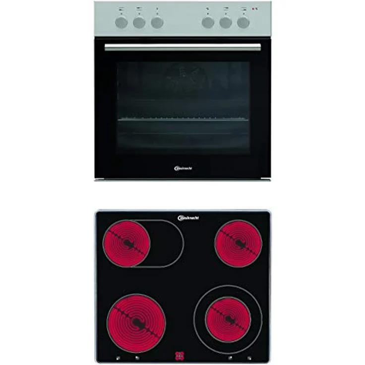 Bauknecht HEKO S200 Umluftherd-Kochfeld-Kombination, 60cm Glaskeramik-Kochfeld mit 4 Kochzonen und Cookmatic Steuerung – Bild 1