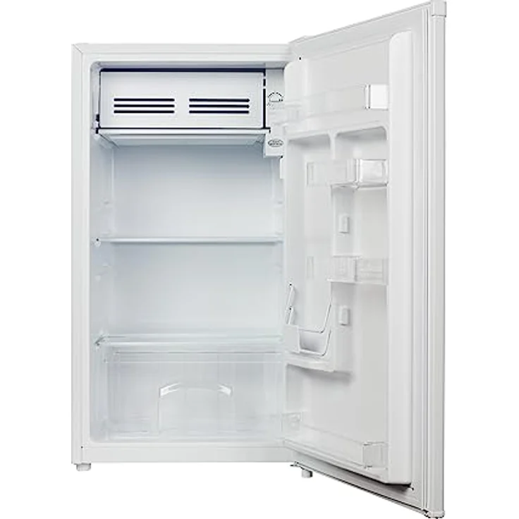 MEDION Kühlschrank mit Eiswürfelfach (90L Gesamt-Nutzinhalt 80L Kühlteil 10L Eiswürfelfach, transparente Gemüseschublade, freistehend, wechselbarer Türanschlag, höhenverstellbare Füße, MD37690) – Bild 4
