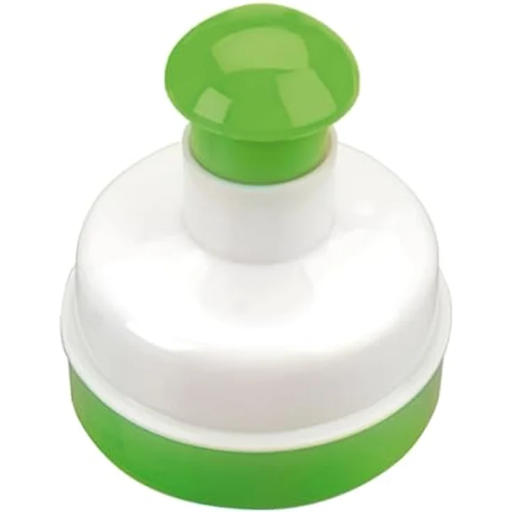 IBILI Hamburgerpresse-Set Clasica, rund, Kunststoff, weiß-grün, 11 x 11 x 10 cm, 2-Einheiten – Bild 2