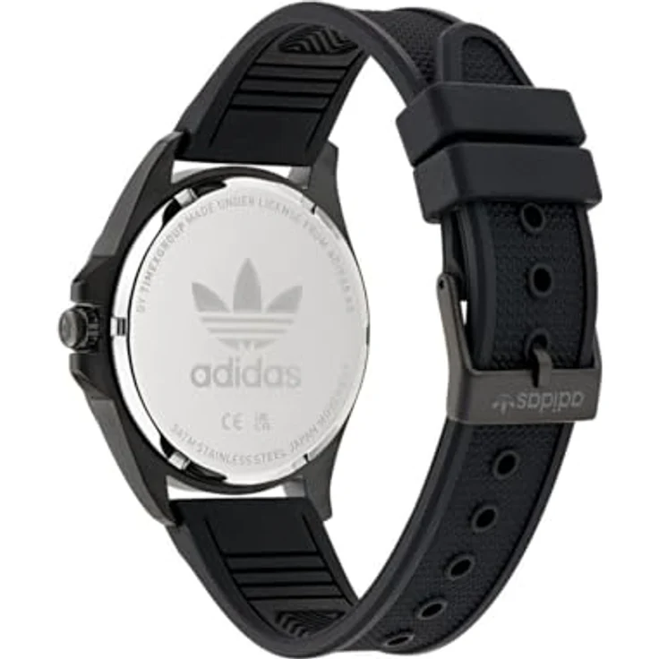 adidas Originals Unisex Analog Armbanduhr Originals Iconic One, Schwarz mit Leuchtzeigern, 40 mm Gehäuse, Wasserdicht bis 5 bar – Bild 4