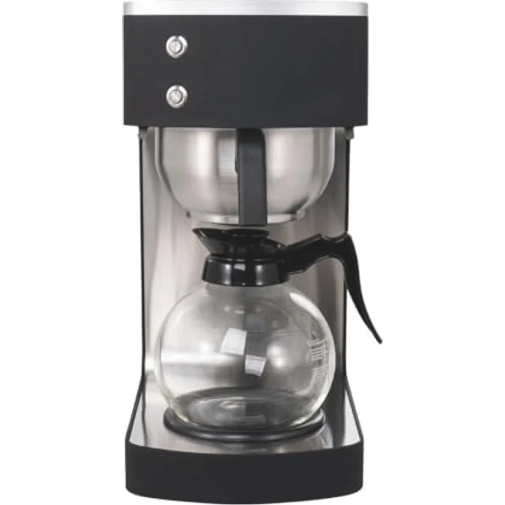 GastroHero Filterkaffeemaschine, Edelstahl, 2 Liter mit Glaskanne, konstante Brühtemperatur, Warmhalteplatte – Bild 3