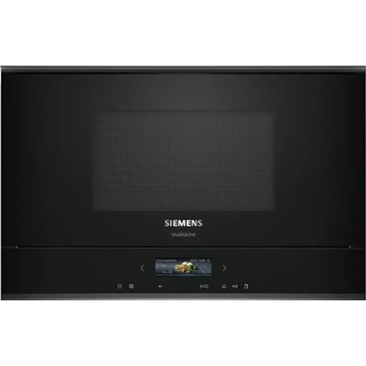 Siemens iQ700 BF922L1B1, Einbau-Mikrowelle in Schwarz mit Edelstahl, 5 Jahre Herstellergarantie