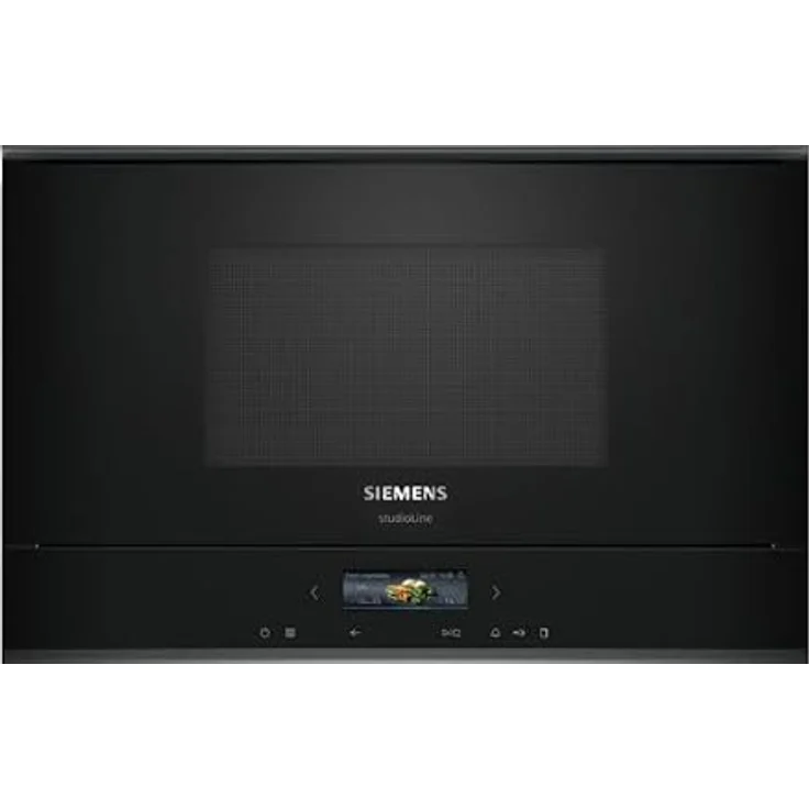 Siemens iQ700 BF922L1B1, Einbau-Mikrowelle in Schwarz mit Edelstahl, 5 Jahre Herstellergarantie – Bild 1